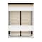 Bestar Orion 65W Queen Murphy Bed, White & Walnut Grey 116184-000017 - alternate 5